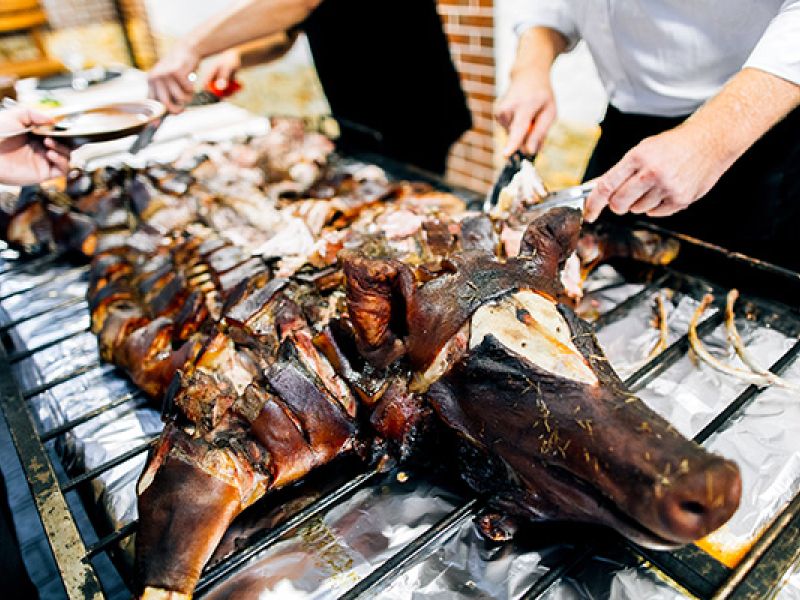 outdoor hog roast catering
